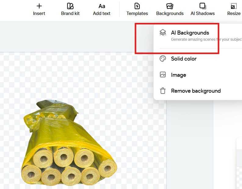 Thay đổi nền ảnh