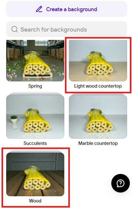 Chọn các kiểu không gian